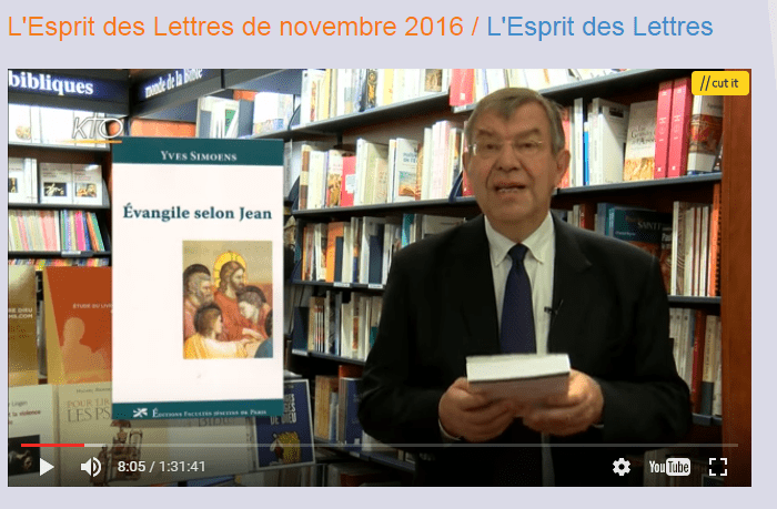 Les livres d’Yves Simoens et Odile Flichy présentés sur KTO par La Procure